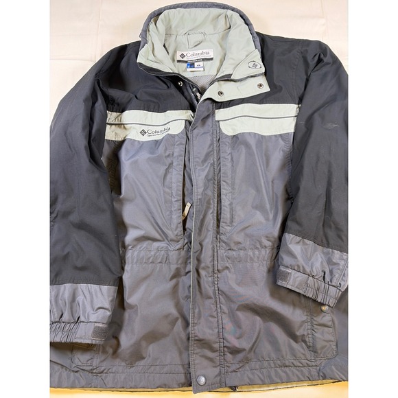 Columbia Other - VNTG Y2K Columbia Sportswear Core Interchange Jacket Mens Large Black Grey Shell